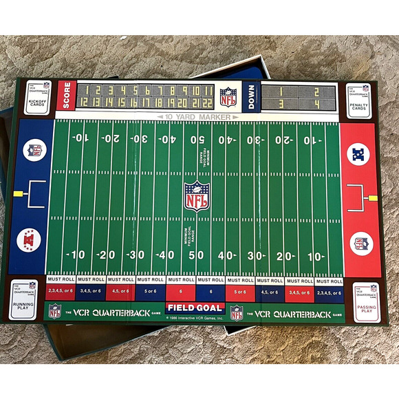 Interactive Games The Vcr Quarterback Board Game Nfl Interactive